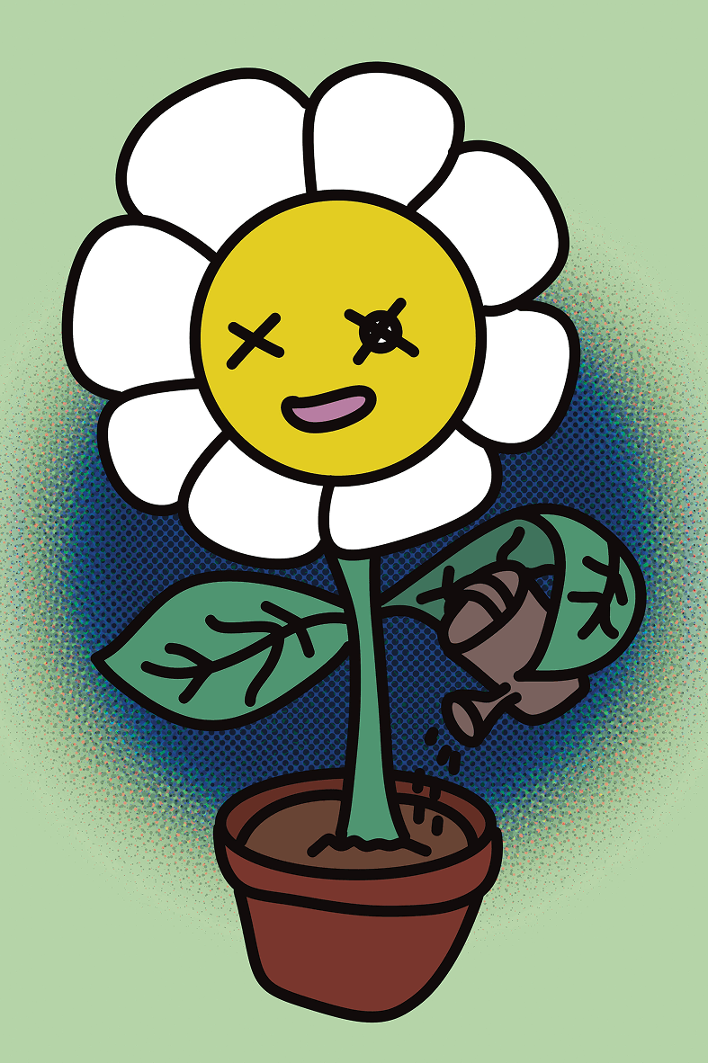 Flor con personalidad